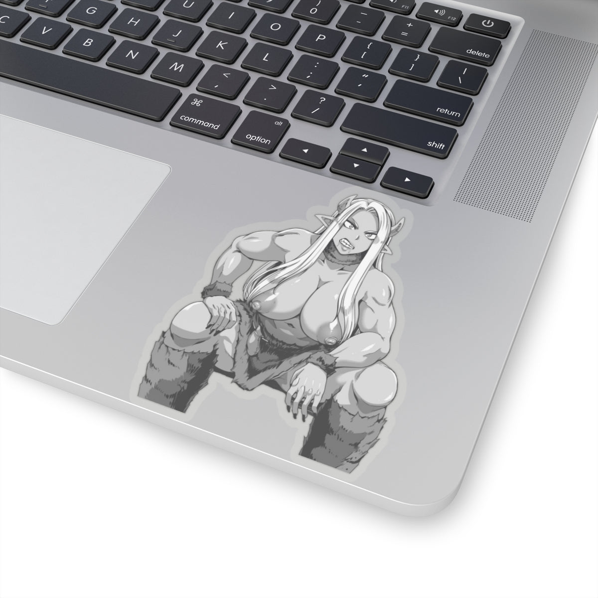 Orc Sticker Anime Girl Stickers White and Black Design Lewd Ecchi Manga Cartoon Vinyl Large Big Stickers E531