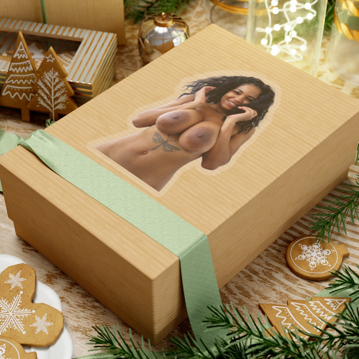 Black Girl Naked Big Tits Sticker
