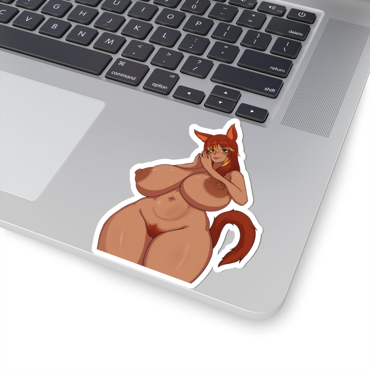 Big Tits Furry Anime Girl Sticker White or Transparent Stickers
