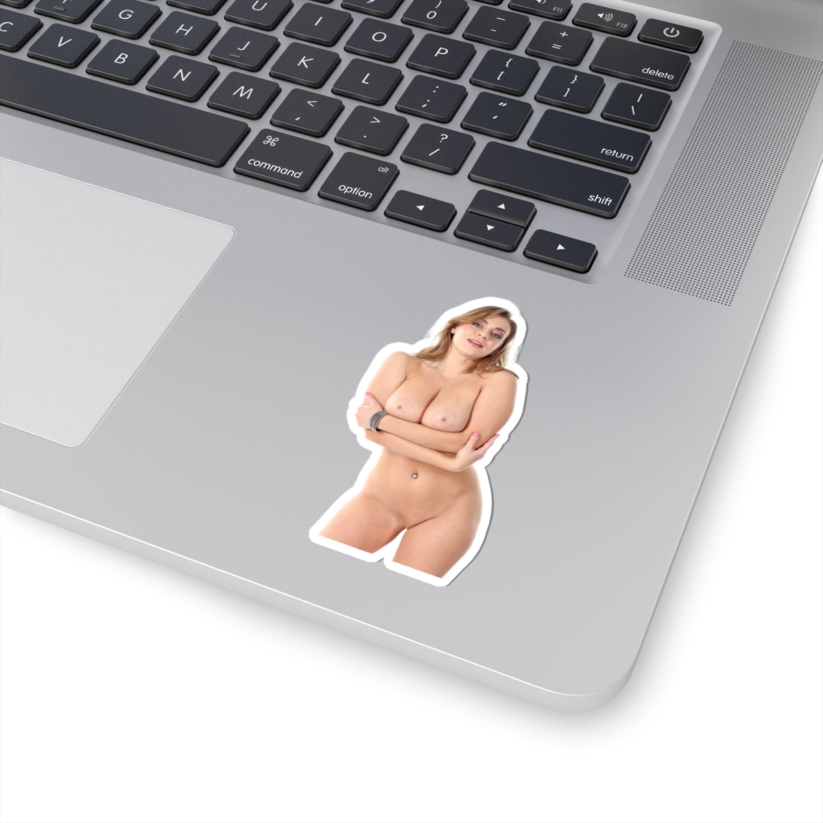 Naked Model Sticker Pinup Stickers