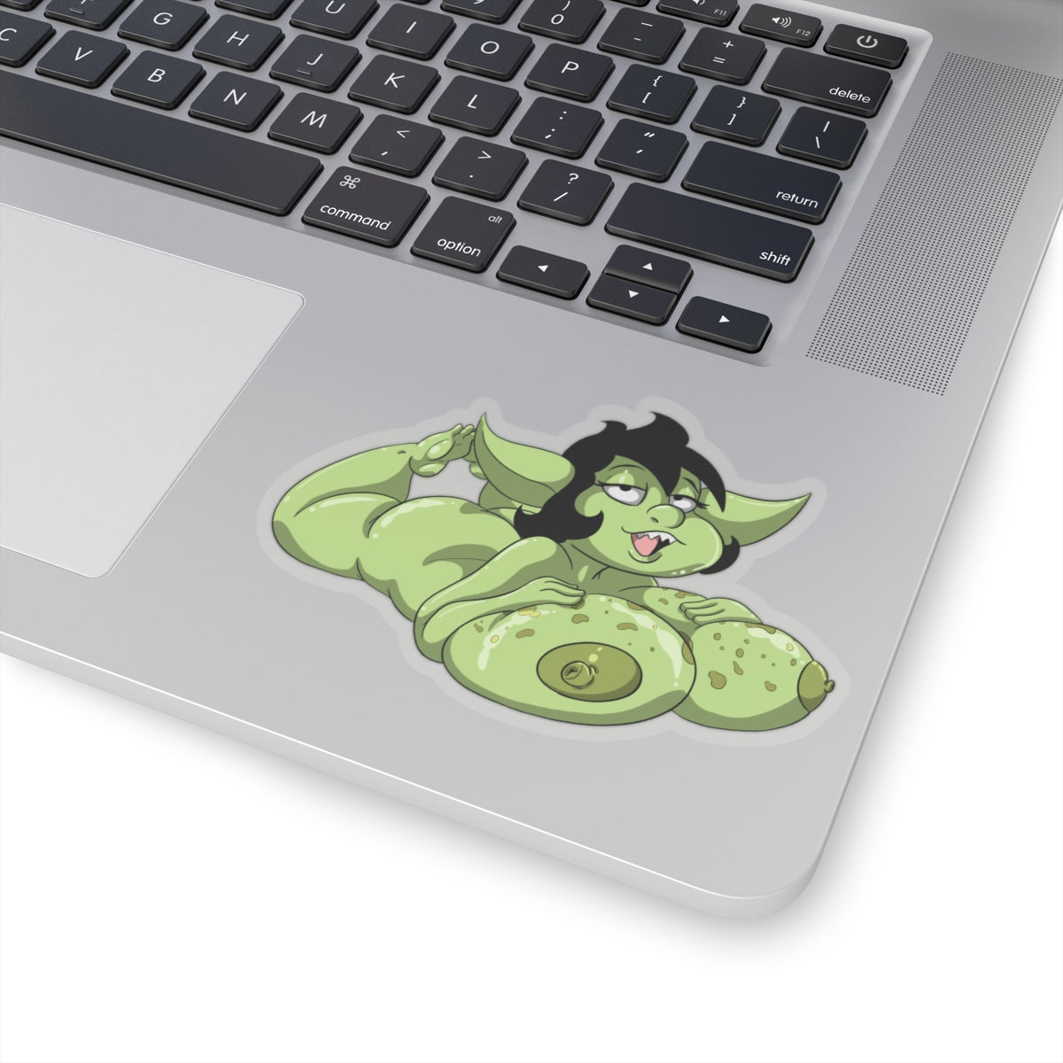 Anime Fantasy Goblin Pin-Up Sticker – Adult Lewd Decal