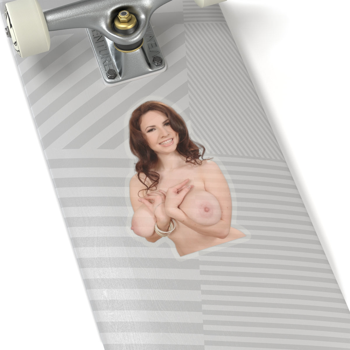 naked big tits girl sticker