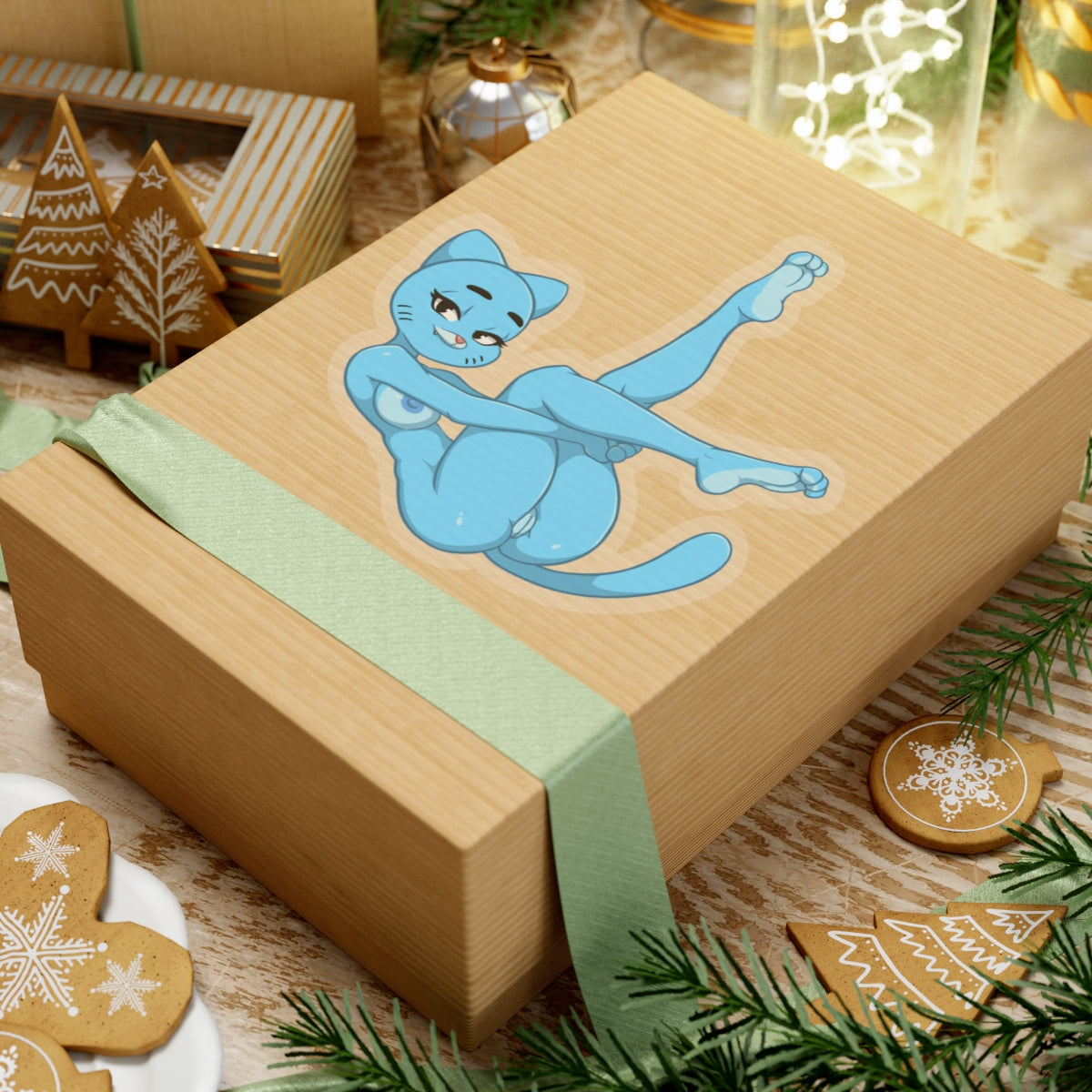 Furry Naked Cat Sticker Anime Hentai Stickers