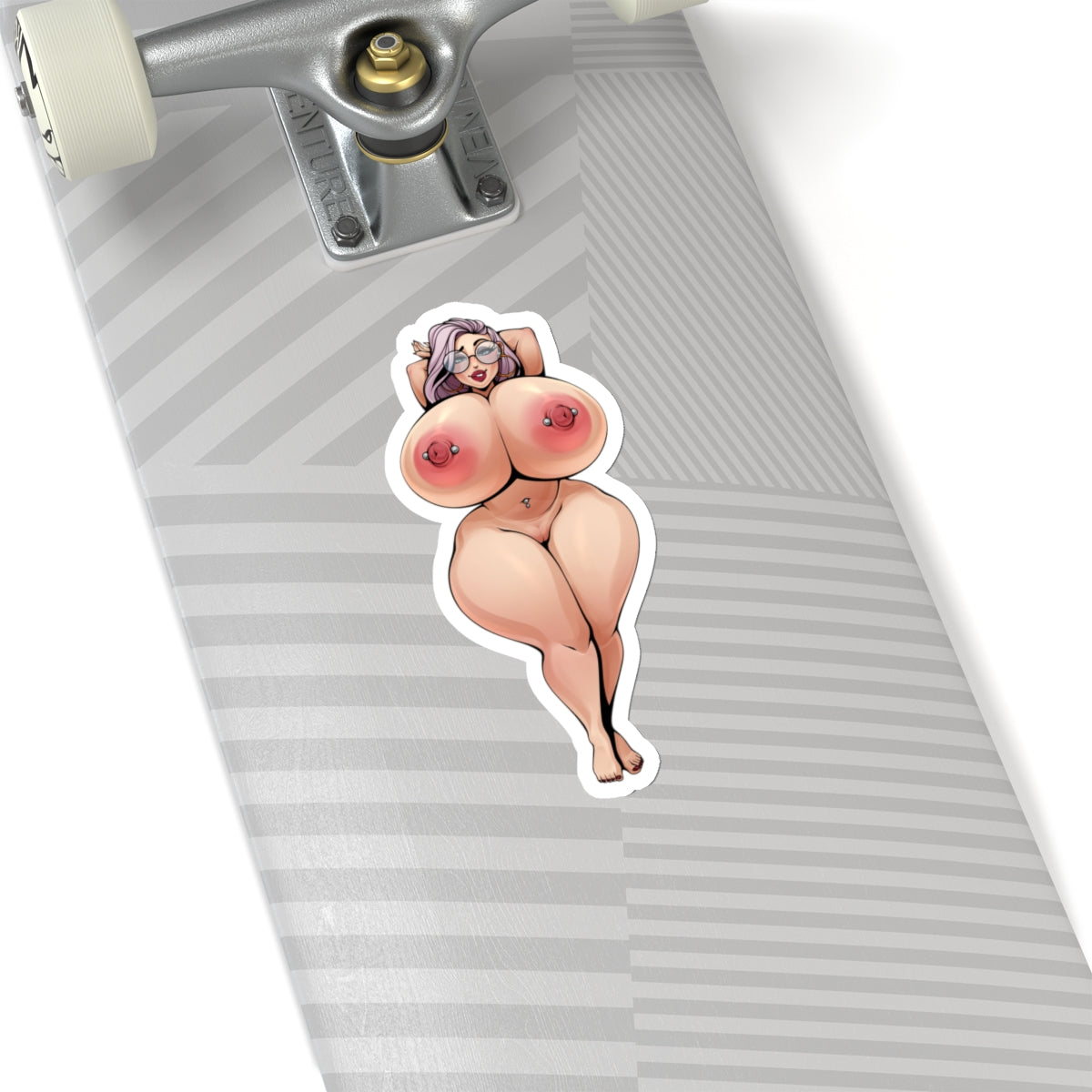 Adult Cartoon Vinyl Stickers Nude Female Cartoon Drawing Funny Naked Girl Vinyl Stickers Huge Size Stickers 4 Sizes E464