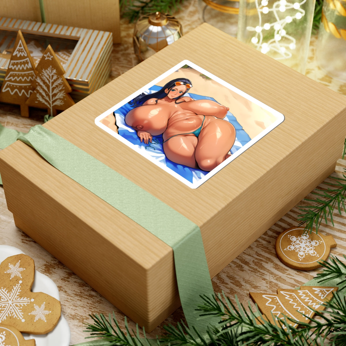 Big Tits Anime GIrl Sticker Uncensored Hentai Stickers