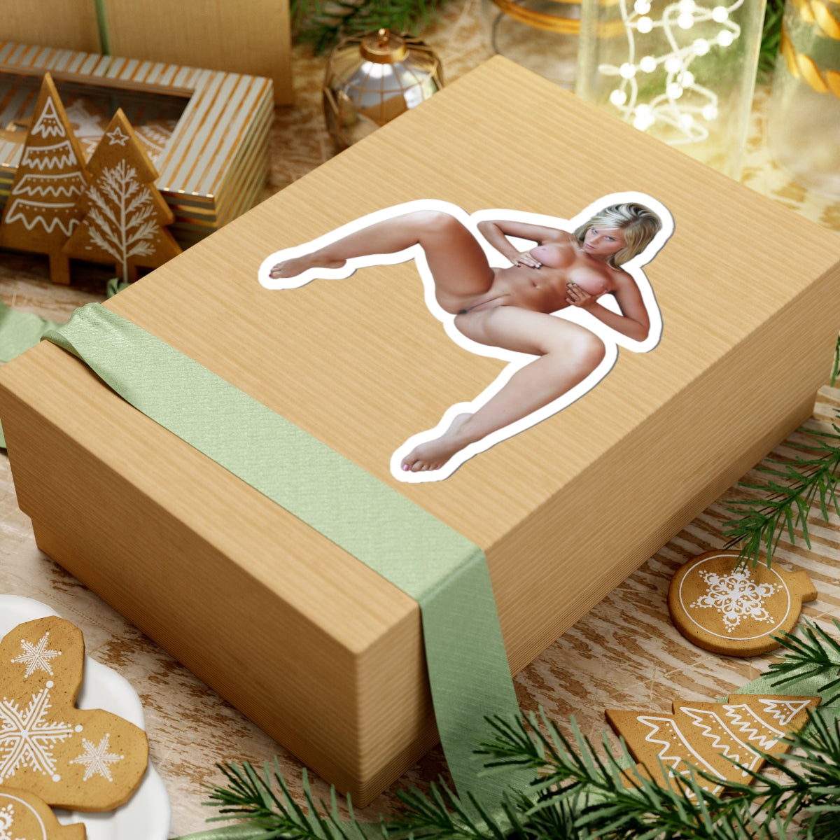 Funny Naked Girl Sticker Adult Humor Vinyl Decal