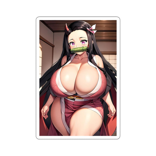 Cute Anime Demon Girl Sticker Anime Girl Lewd Anime Stickers Ecchi Waifu Transparent White Stickers 4 Sizes E772