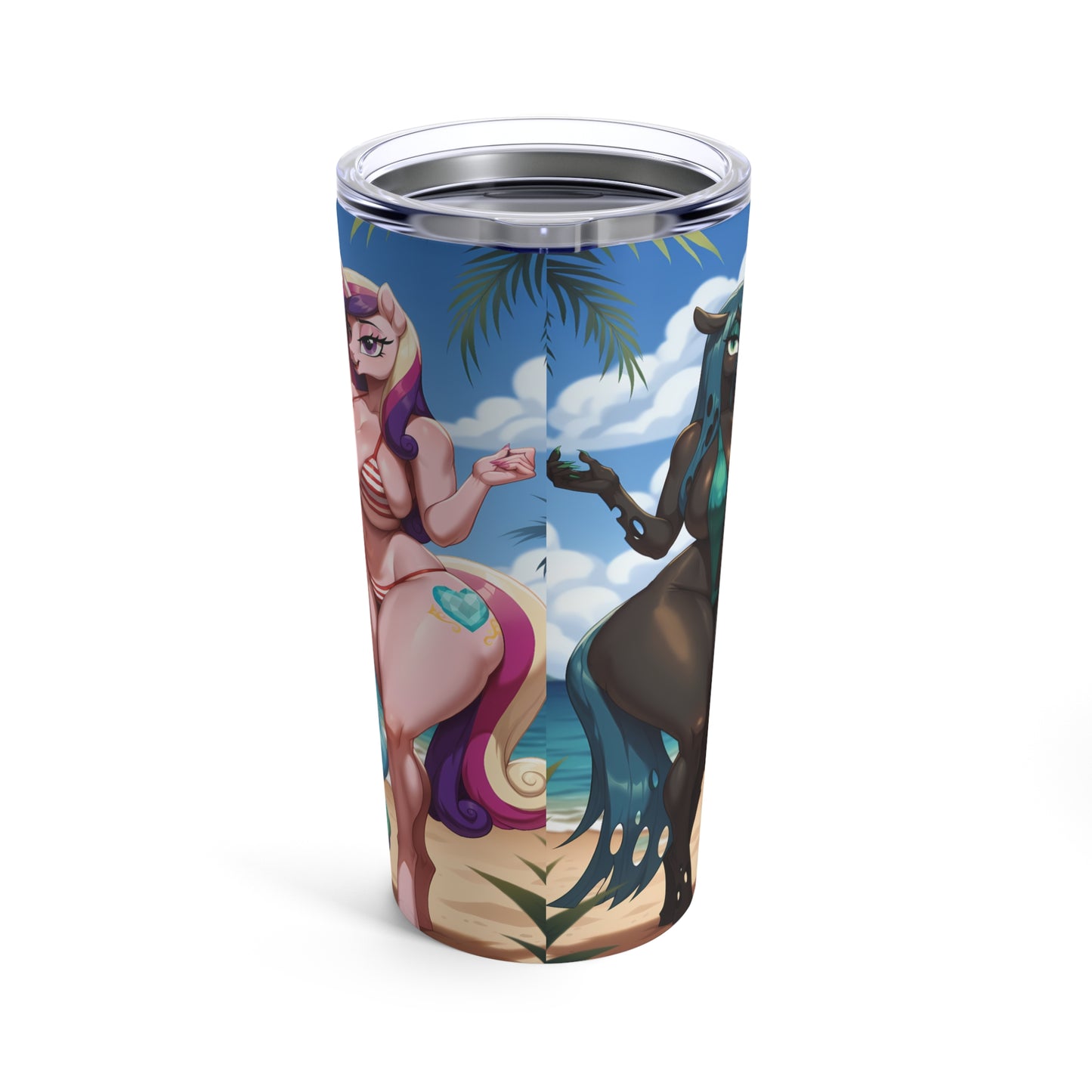 Pony Furry Tumbler 20oz Unicorn Horse Furry Cartoon Tumblers Anime Tumblers Coffee Mugs T25