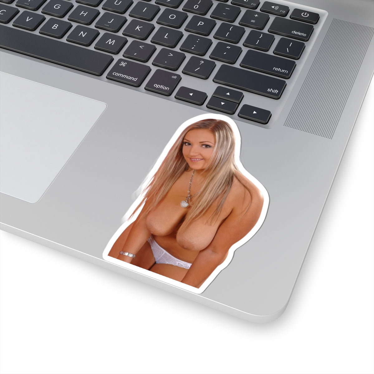 Busty Blond Naked Sticker