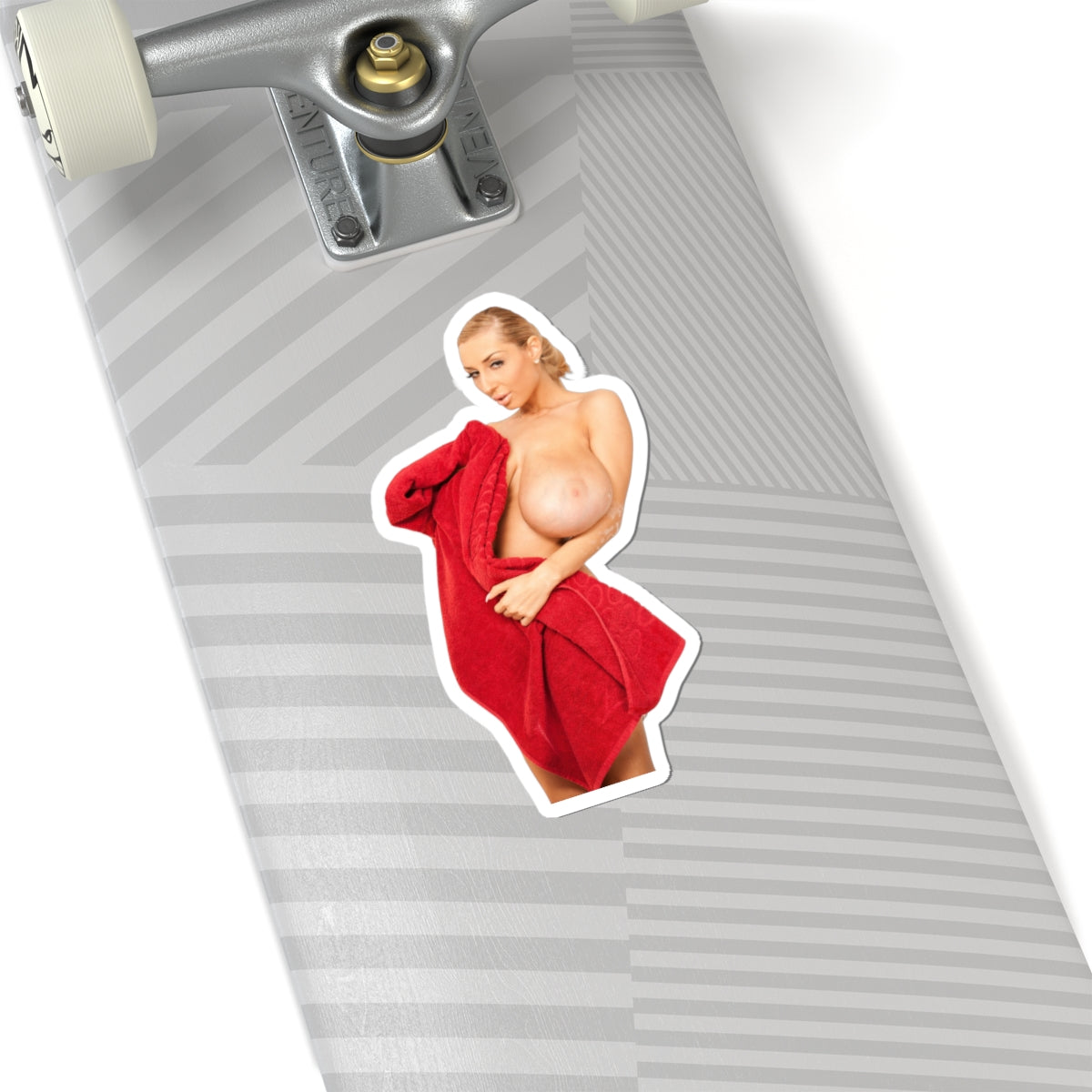 Naked Girl Bathroom Vinyl Sticker Curvy Woman Adult Decal