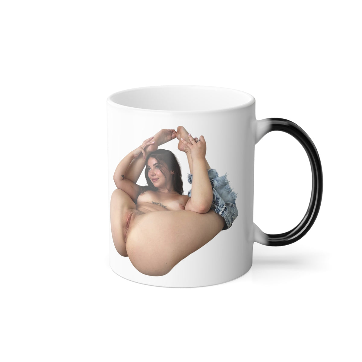 Naked Woman Coffee Mug 11oz Heat Reactive Color Changing Cup Sexy Girl Design