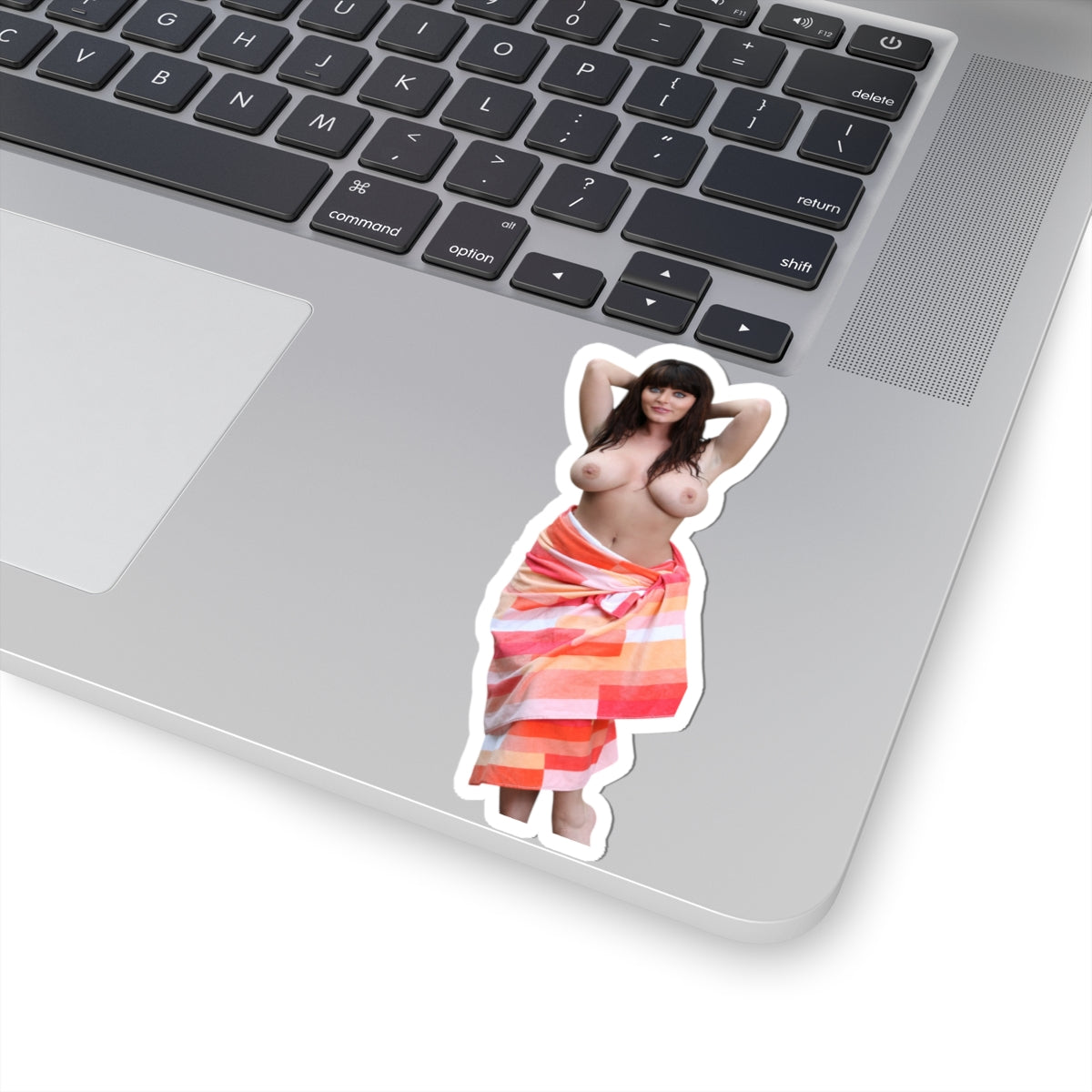SEXY GIRL WITH BEAUTIFUL EYES STICKER NAKED BIG TITS WOMEN IN TOWEL STICKERS