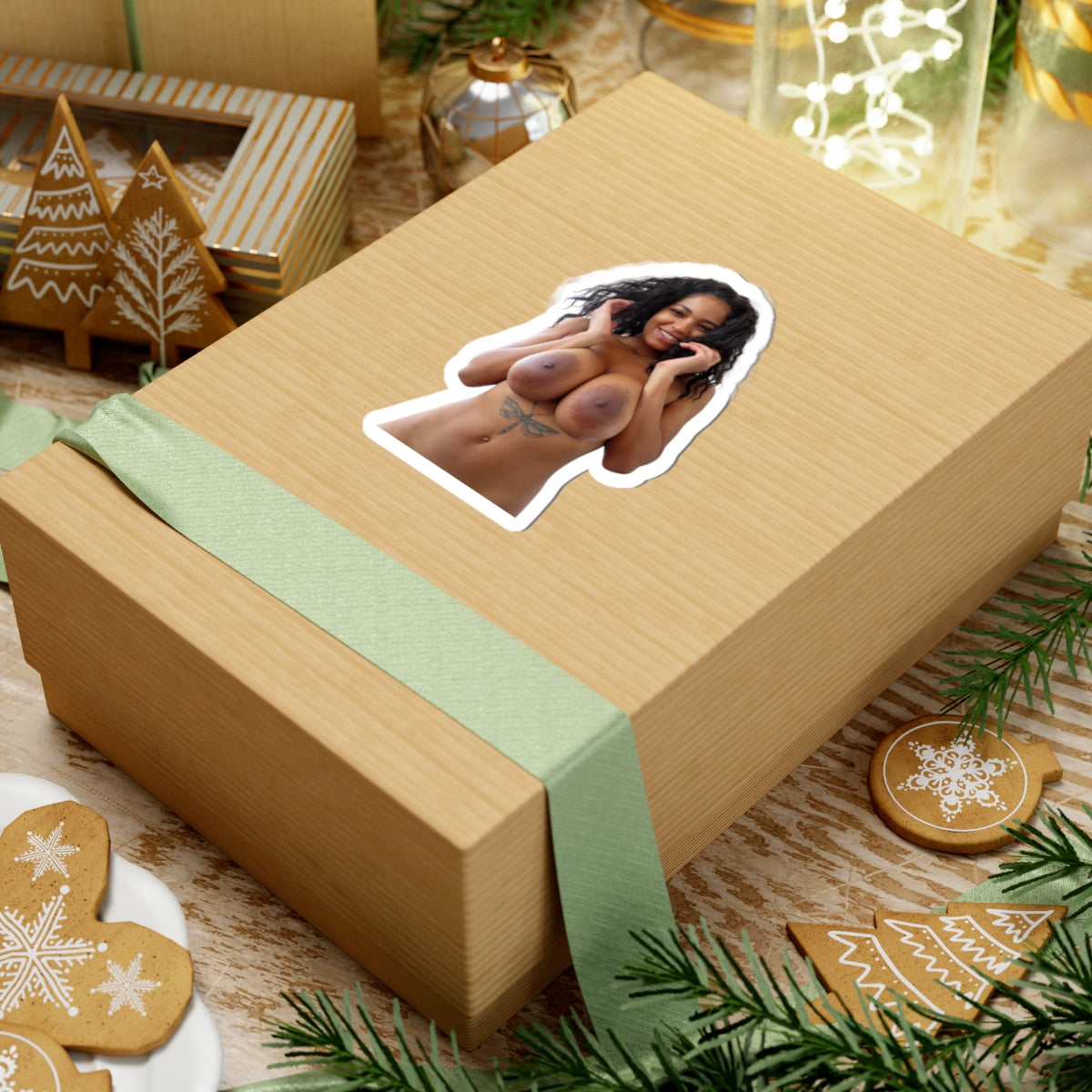 Black Girl Naked Big Tits Sticker