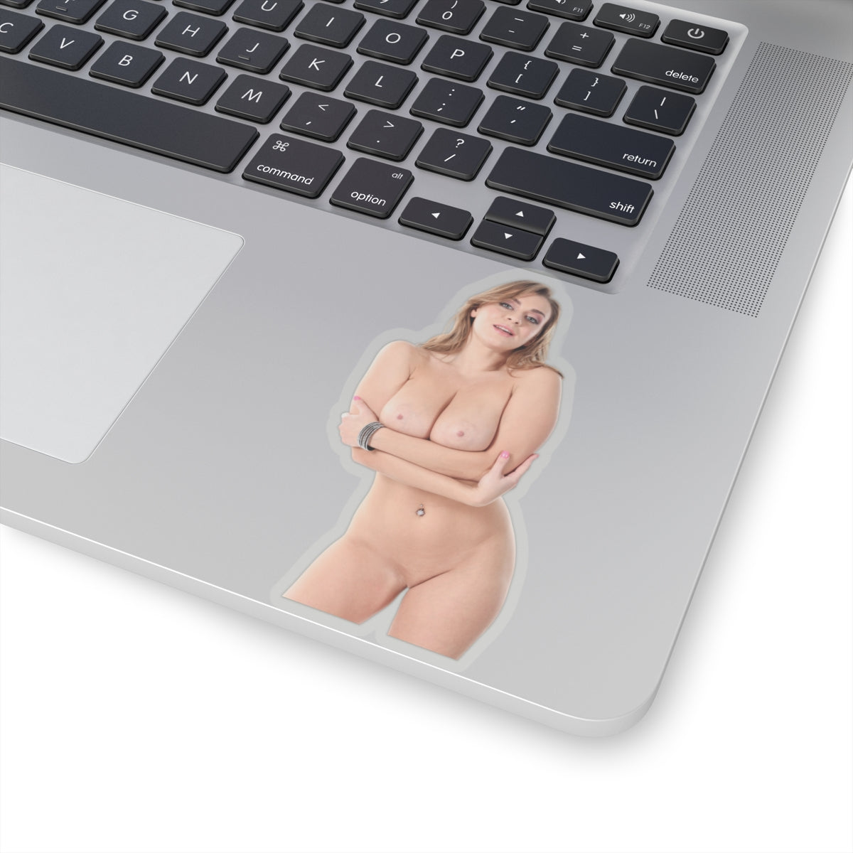 Naked Model Sticker Pinup Stickers