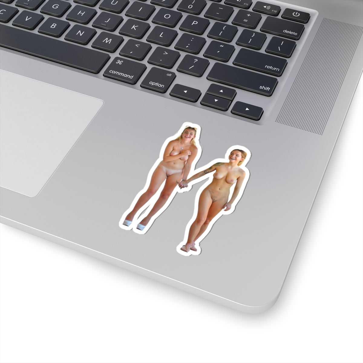 Two Naked Sexy Girls Sticker
