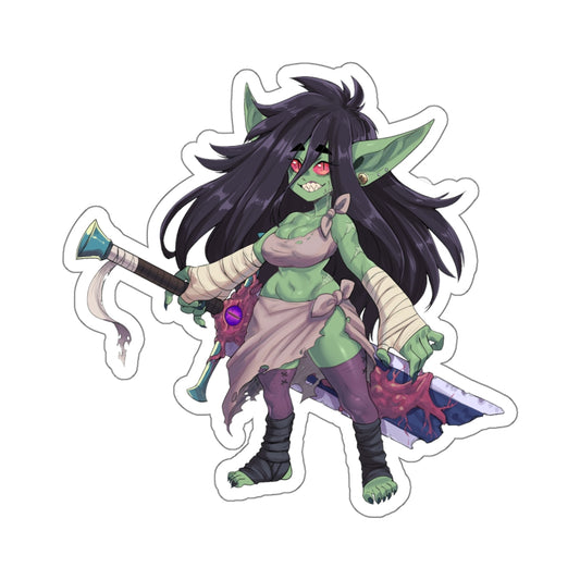 Goblin Sticker Anime Goblin Female Cartoon Girl Stickers Warrior Goblins Cute Kawaii E921