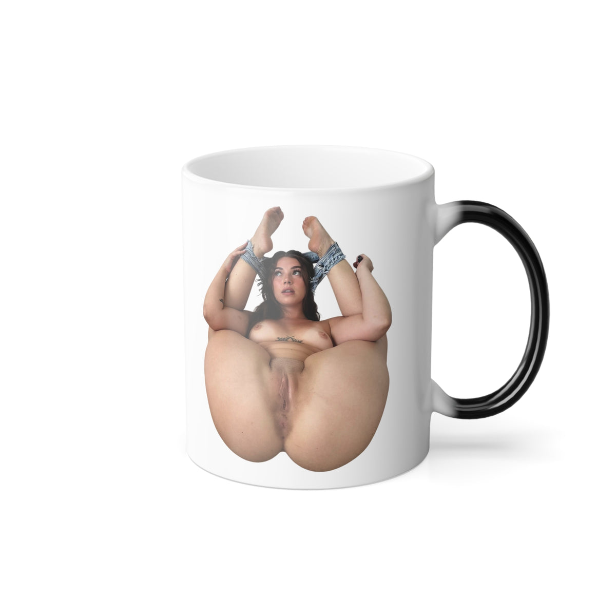 Nude Girl Coffee Cup 11oz Color Changing Mug Sexy Pinup Woman Uncensored Design