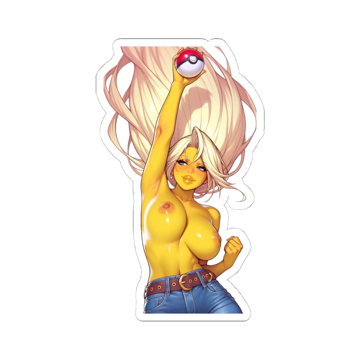 Cartoon Girl Naked Sticker Big Boobs Anime Decals High Quality Stickers