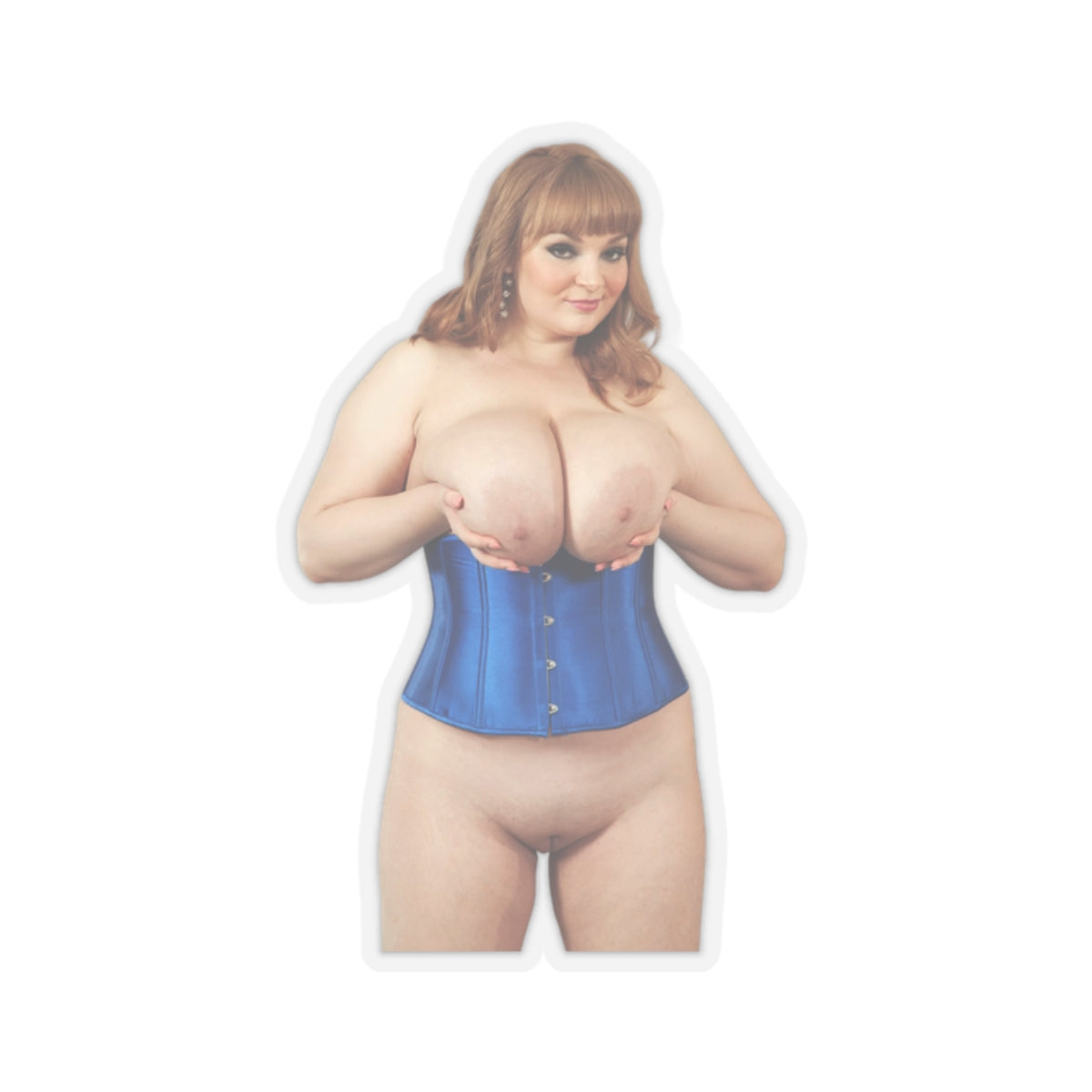 Big Boobs Thicc Curvy Naked Girl Adult Stickers