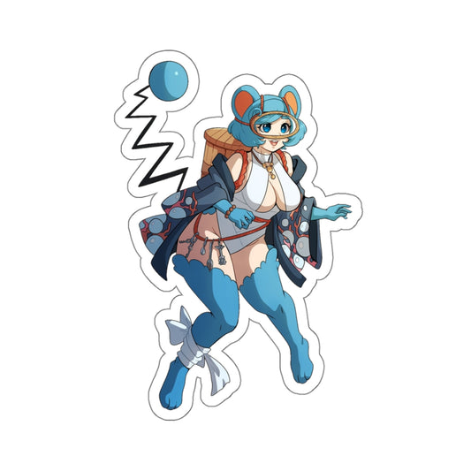 Anime Stickers,Funny Anime Stickers,Anime Girl Furry Sticker,Kawaii Cute Girl Sticker,Huge Anime Stickers,Large Anime Stickers,E846