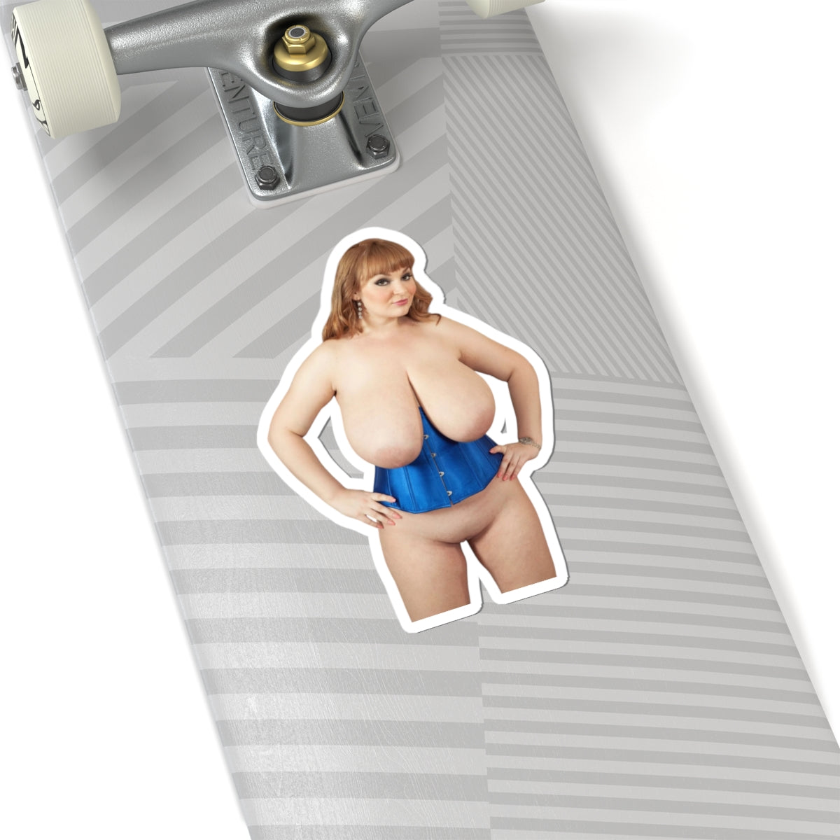 Big Boobs Thicc Curvy Naked Girl Stickers