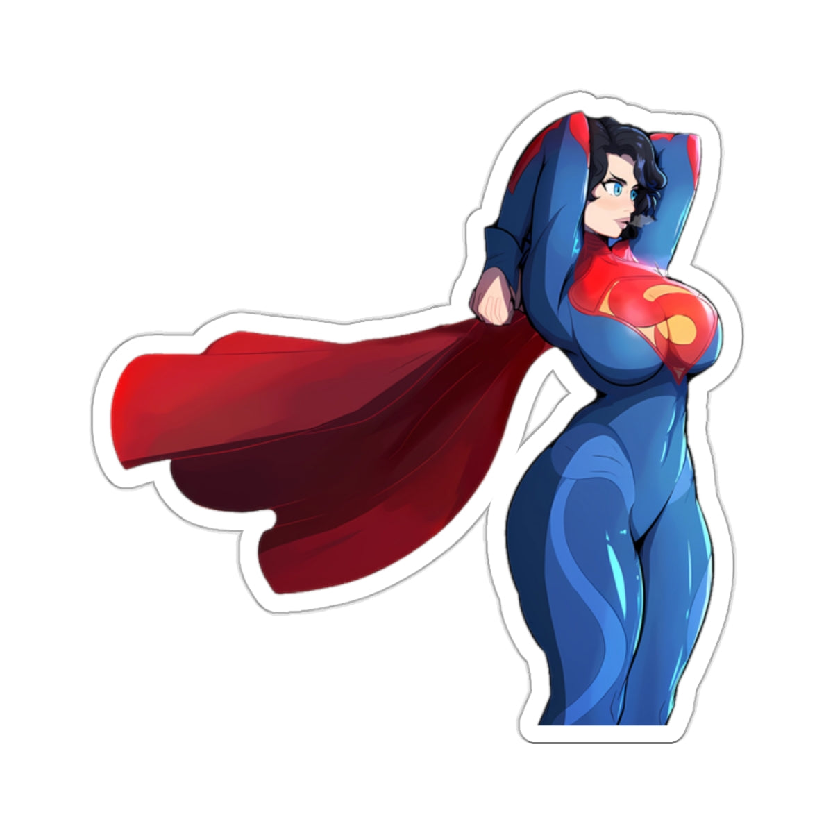 SuperHero Sticker Protector Superhuman Champion Vigilante Protector Anime Cartoon Lewd Stickers E487