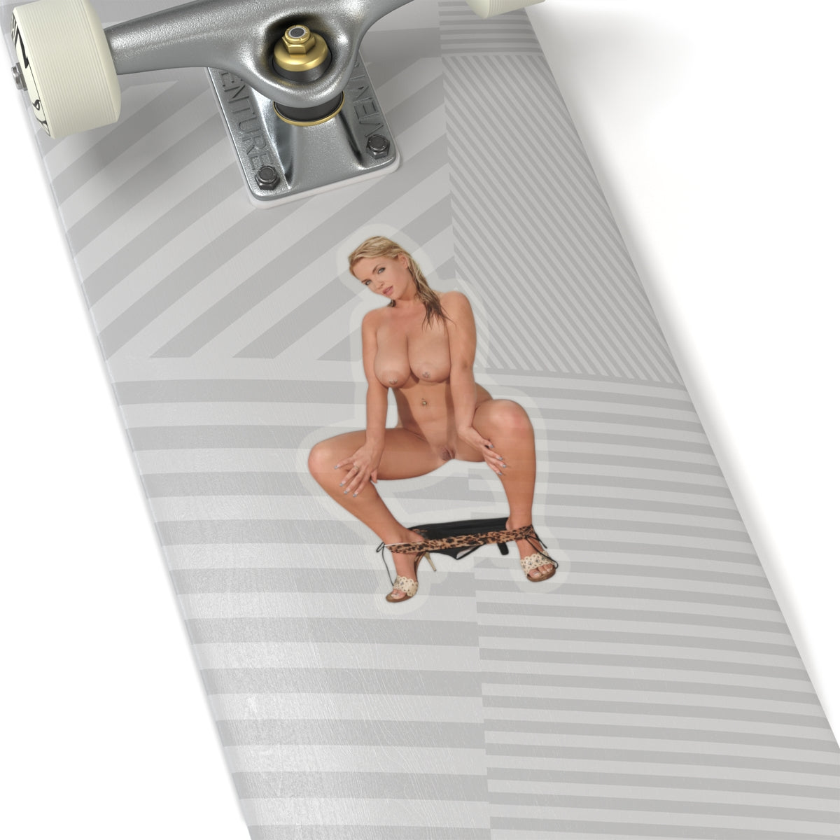 Blonde Sexy Naked Girl Ass Tits Sticker