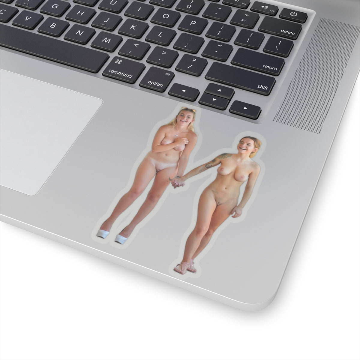 Two Naked Sexy Girls Sticker