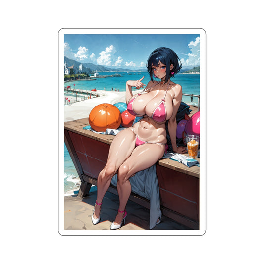 Cute Anime Girl Sticker Kawaii Otaku Busty Women Drawing Fandom Shounen Shoujo Seinen Slice of Life Isekai Large Vinyl Stickers E506