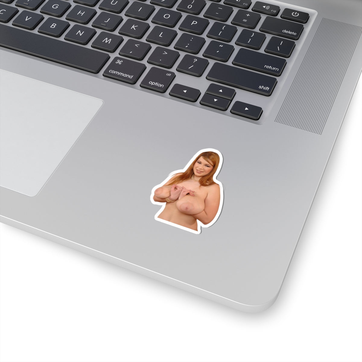 Busty Pinup Model Sticker
