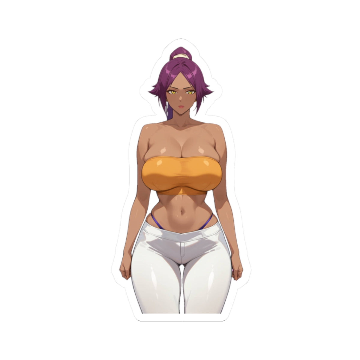 Popular Anime Character Stickers – Vinyl Decals for Adults and Kids – 4 Sizes – White or Transparent E1364