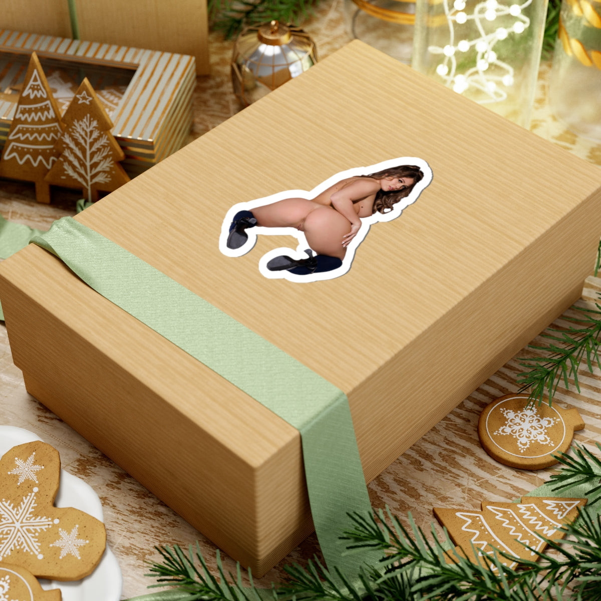 Sexy Girl Naked Sticker
