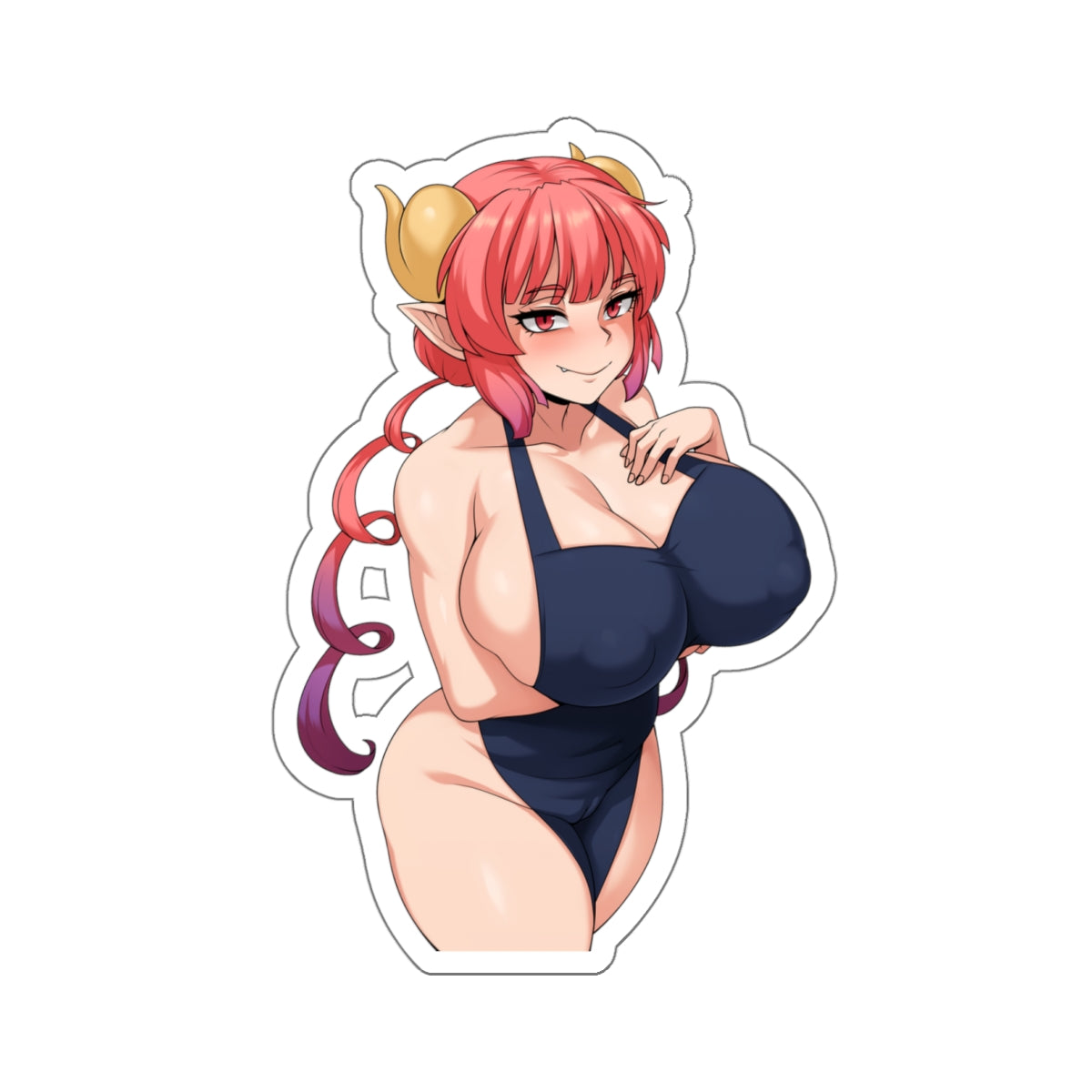 Ilulu Sticker Anime Lewd Stickers Kawaii Otaku Large Stickers Big Huge Stickers Big Boobs Women E744