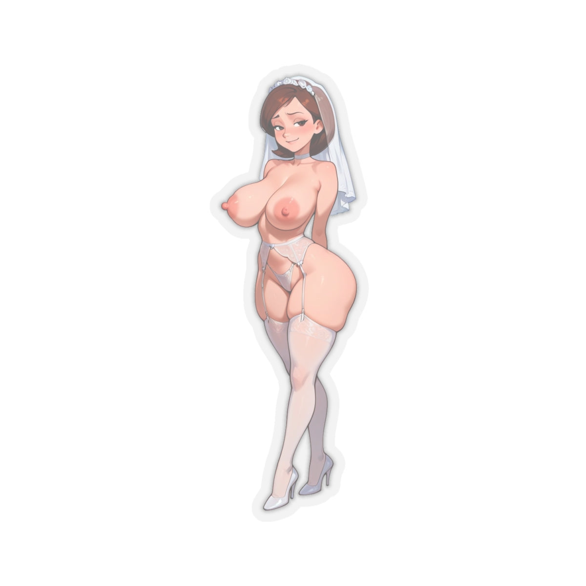 Sexy Cartoon Mommy Sticker