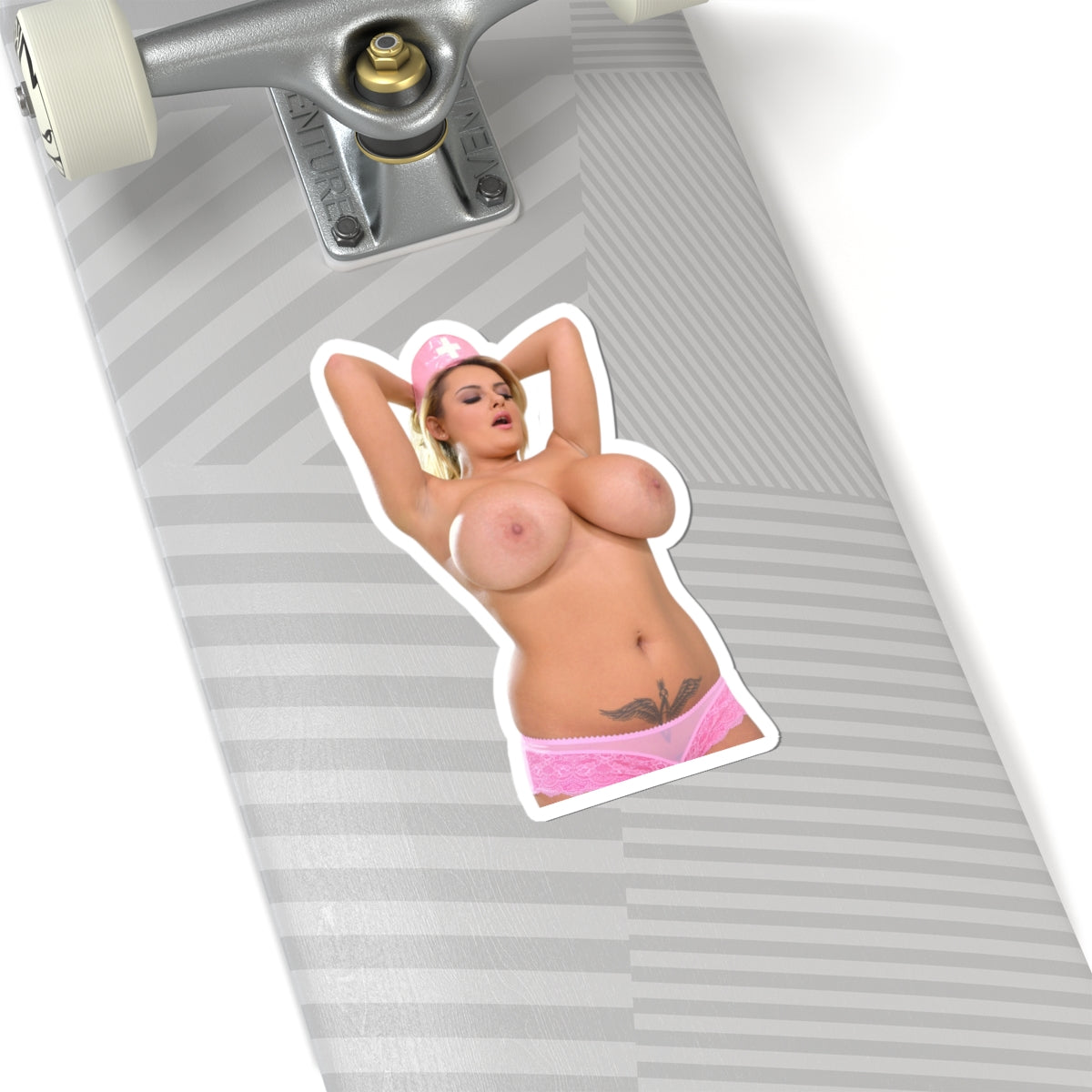 Katie Big Boobs Pinup Adult Girl Sticker
