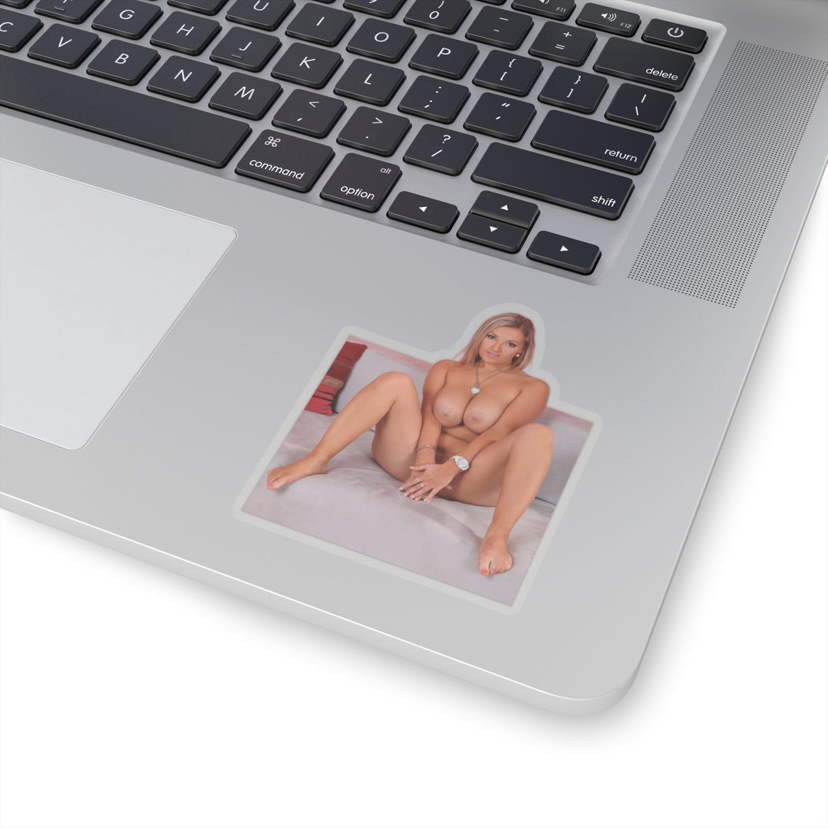 Naked Girl on the Couch Sticker