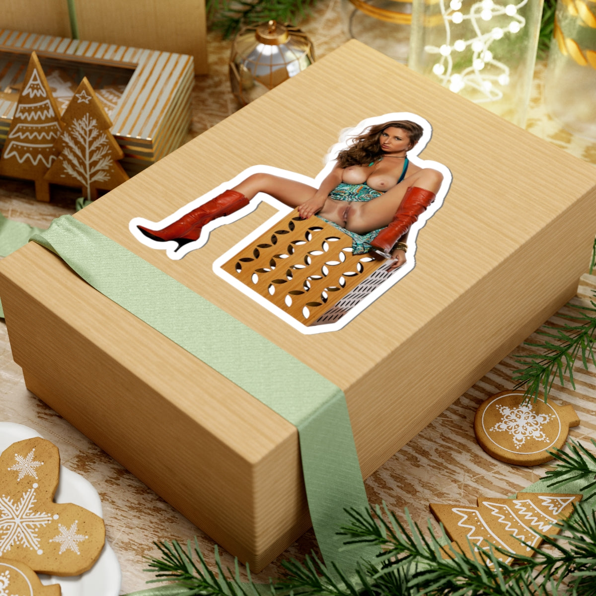 Classic Nude Girl Sticker Vintage Retro Art Decal