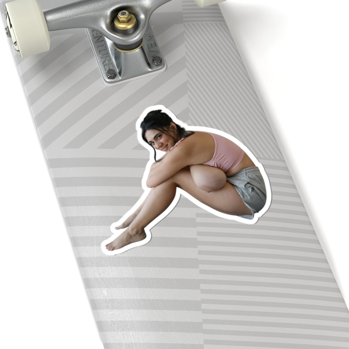 busty yoga girl stickers