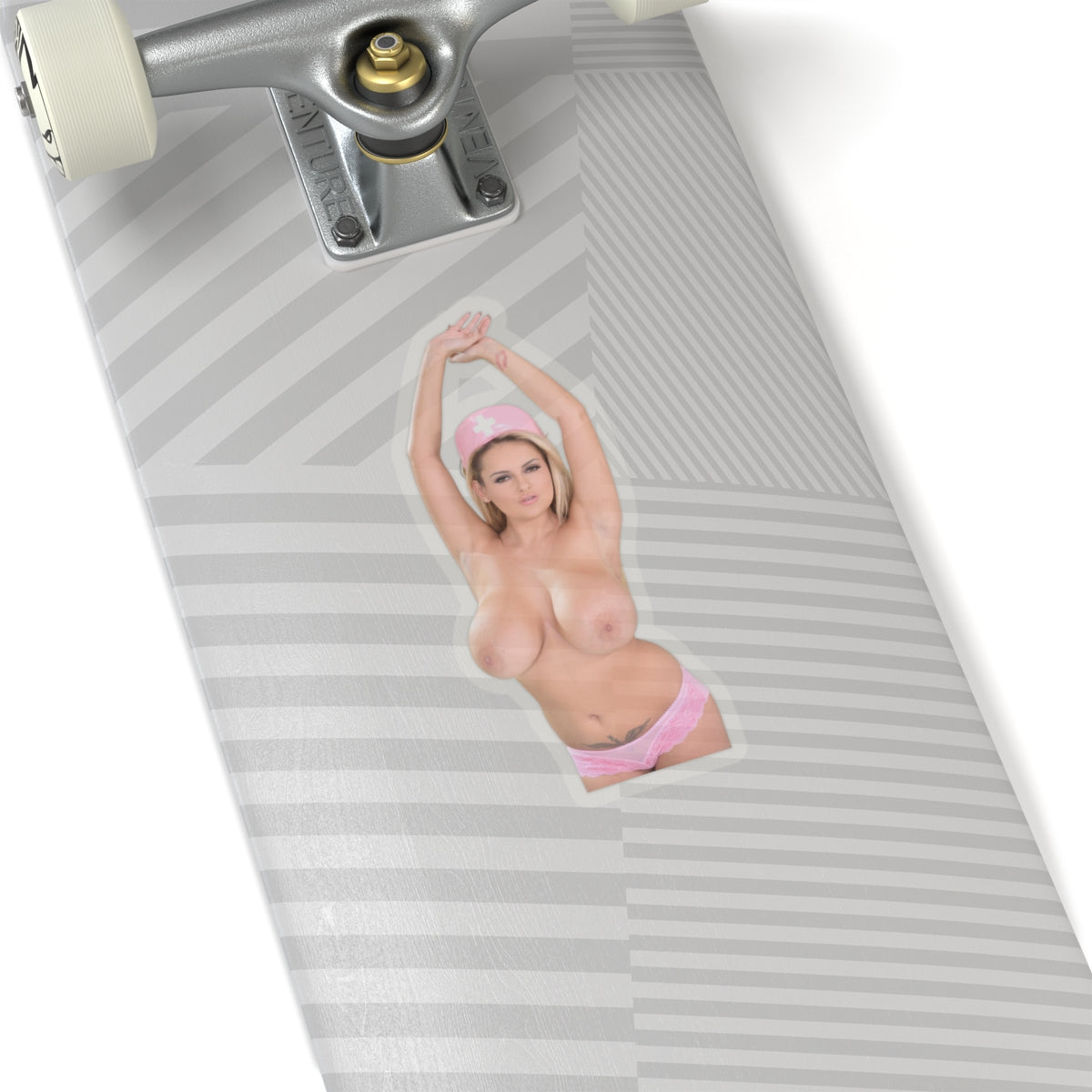 Katie Big Boobs Pinup Girl Sticker