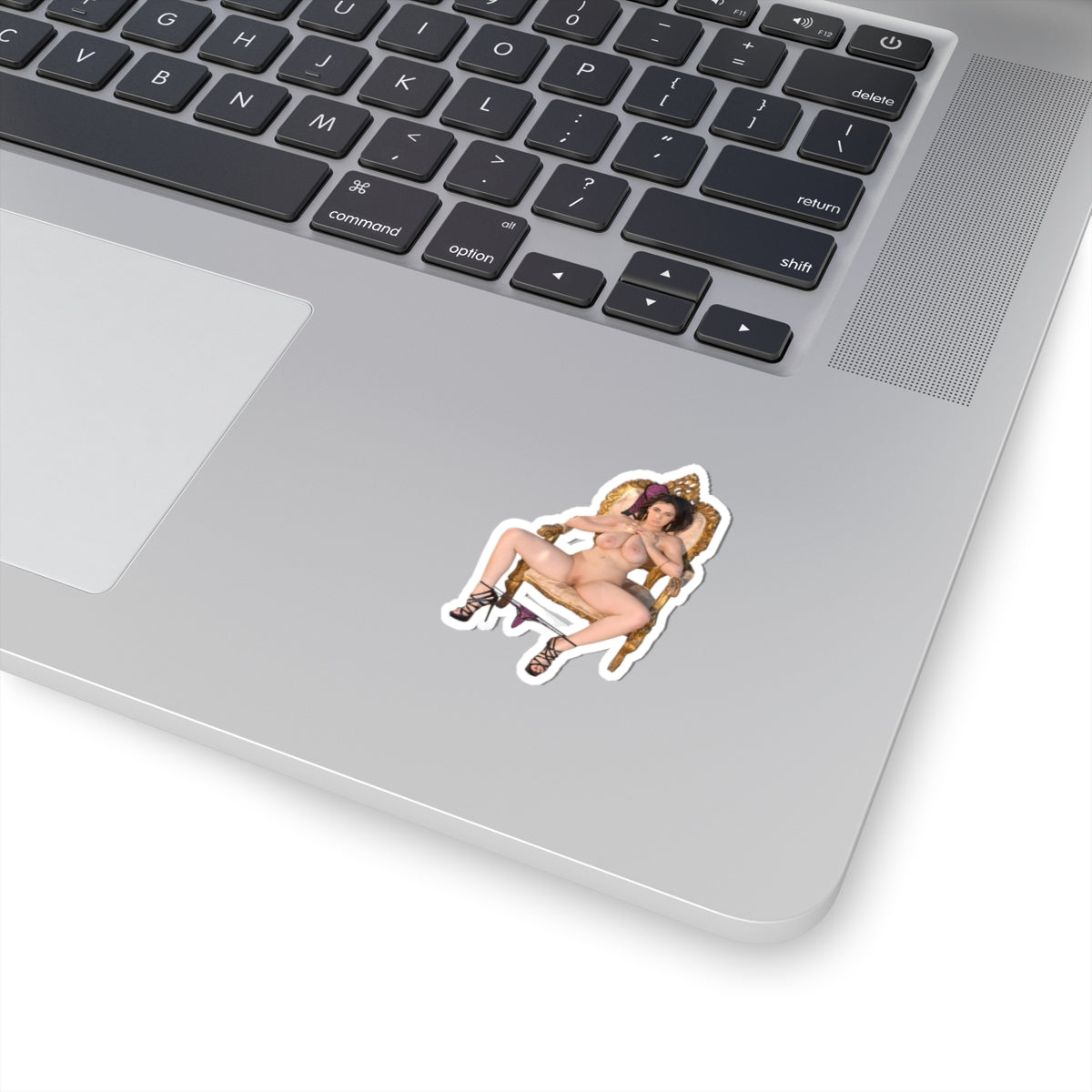 Naked Girl on the Chair Sticker