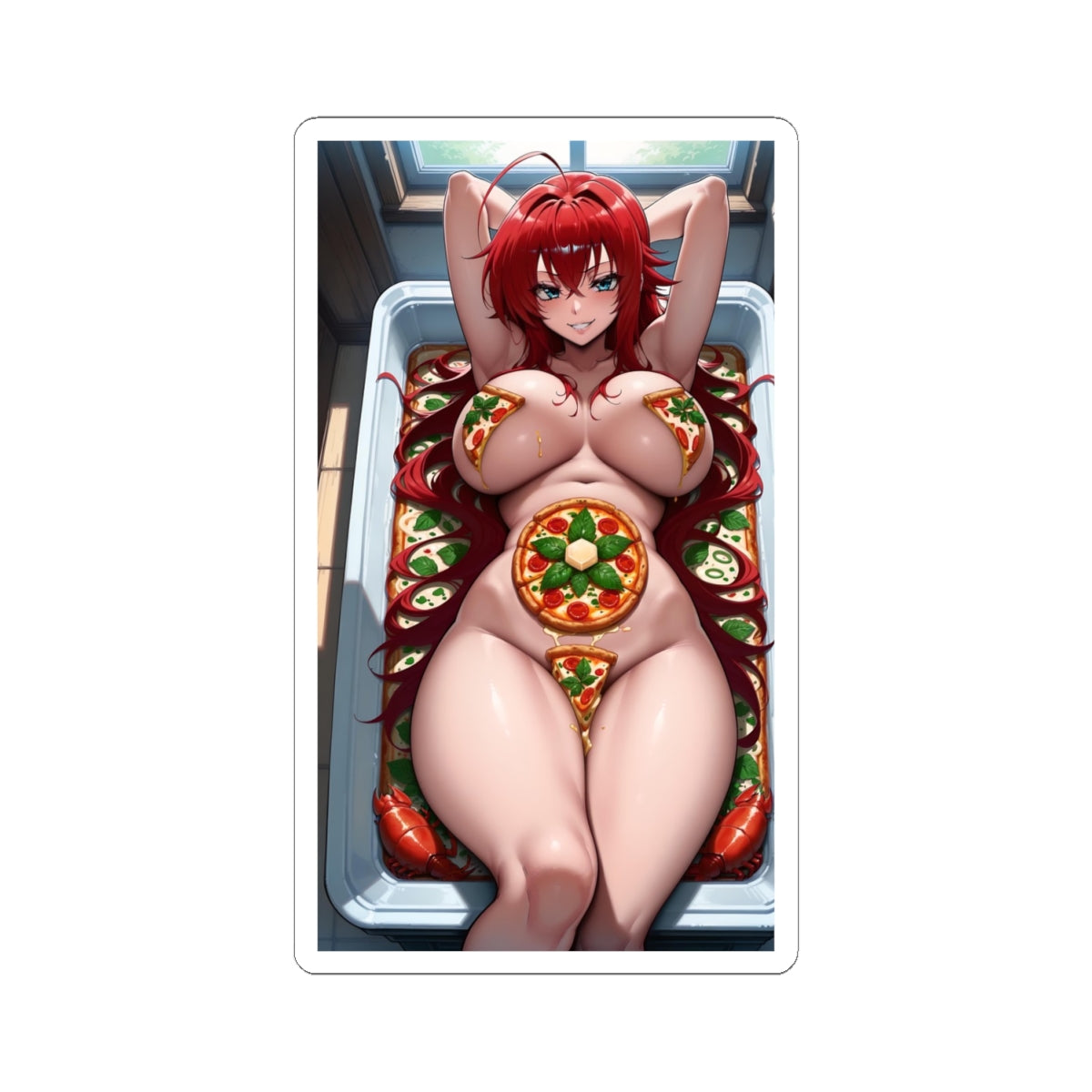 Anime Food Sticker Sexy Girl Lewd Stickers