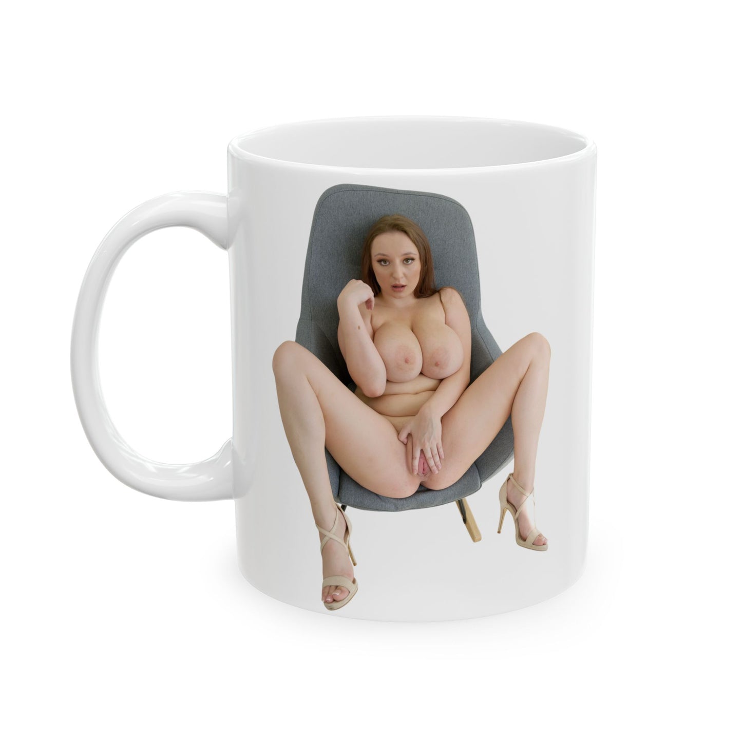 Naked Girl Big Tits Model Sexy Women Uncensored Mugs Ceramic Mug, (11oz, 15oz)