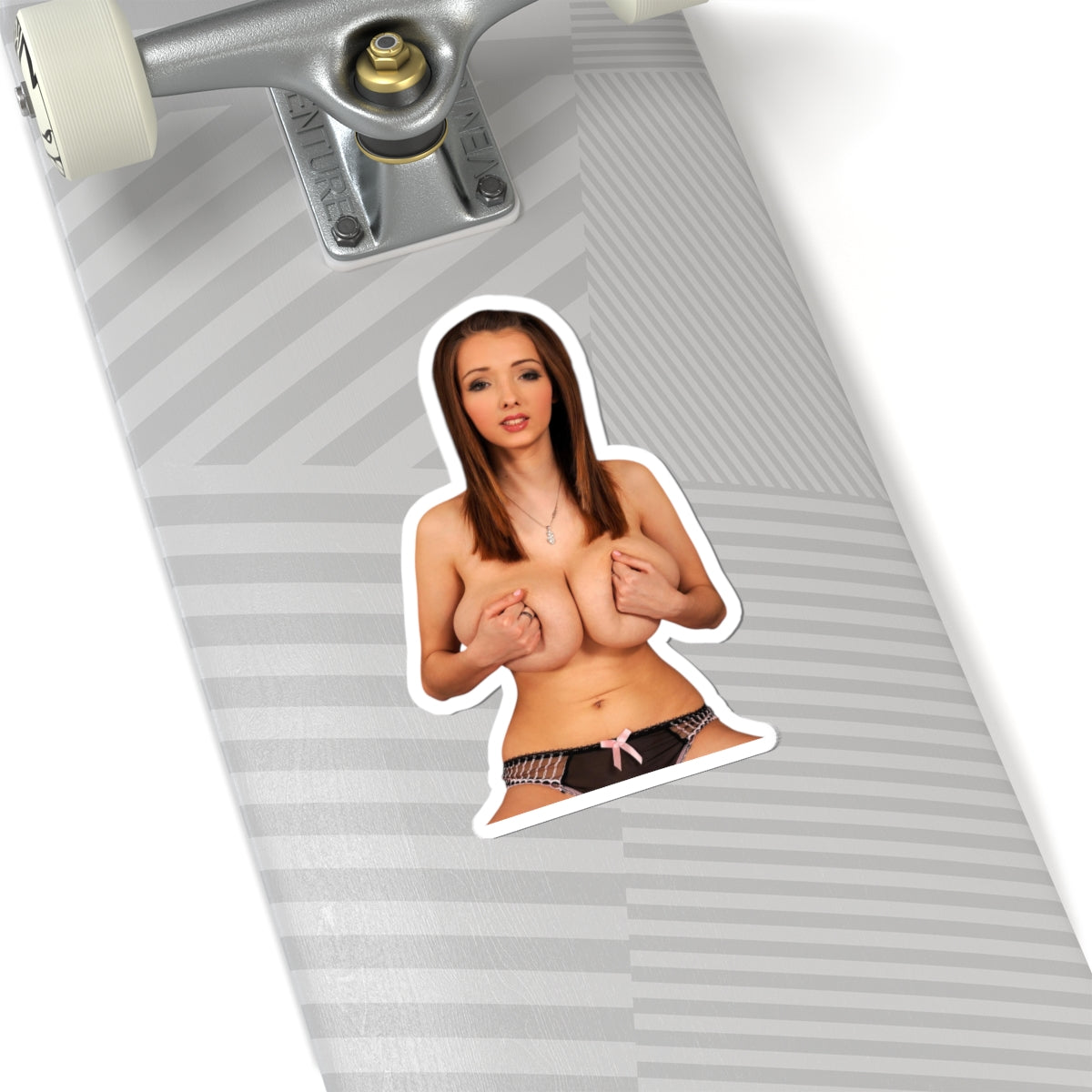 Busty Girl Vinyl Sticker
