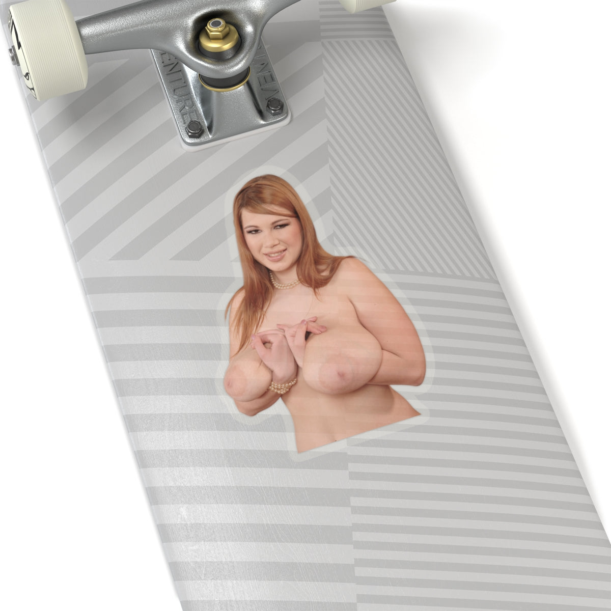 Busty Pinup Model Sticker
