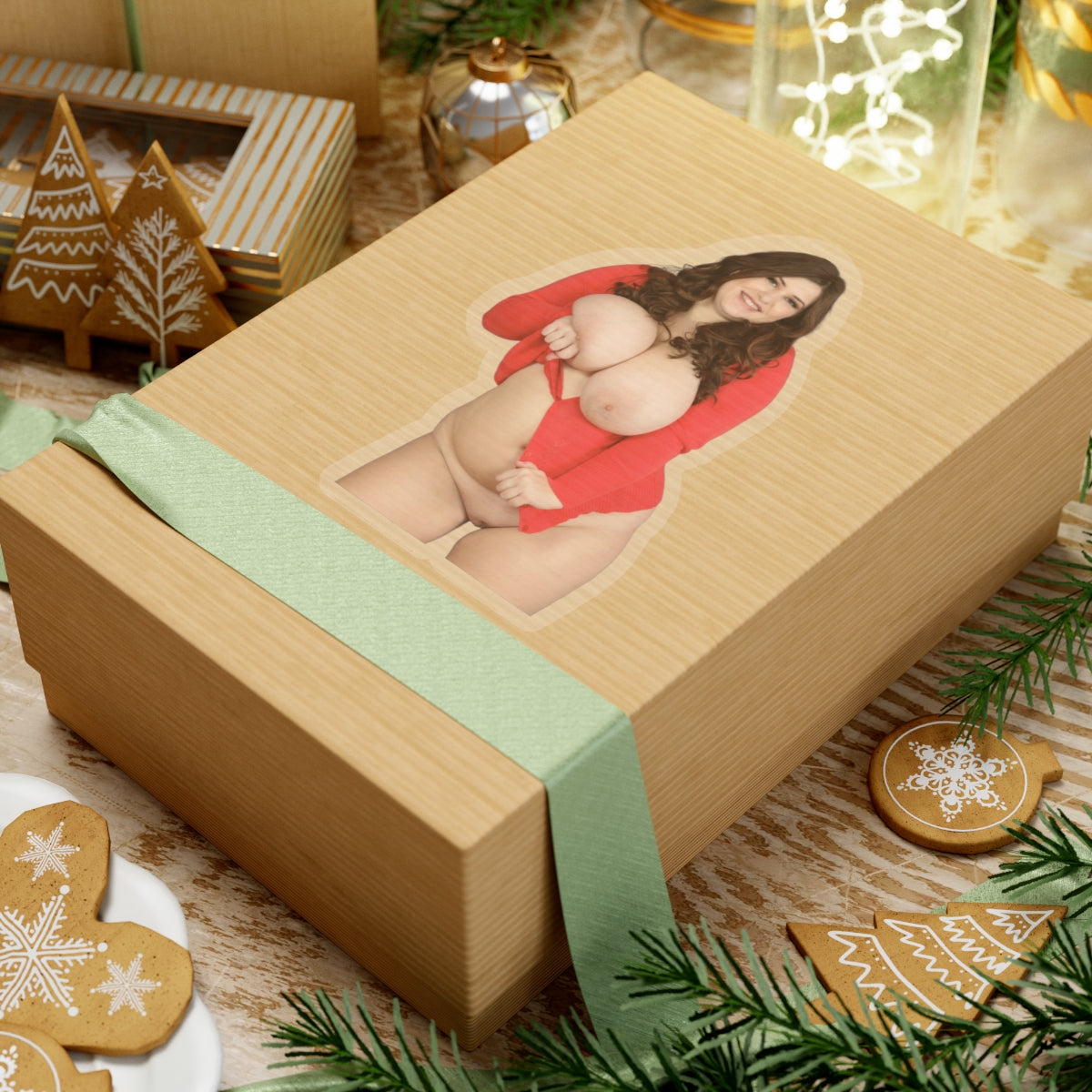 Thick Curvy Girl Big Boobs Women Sticker