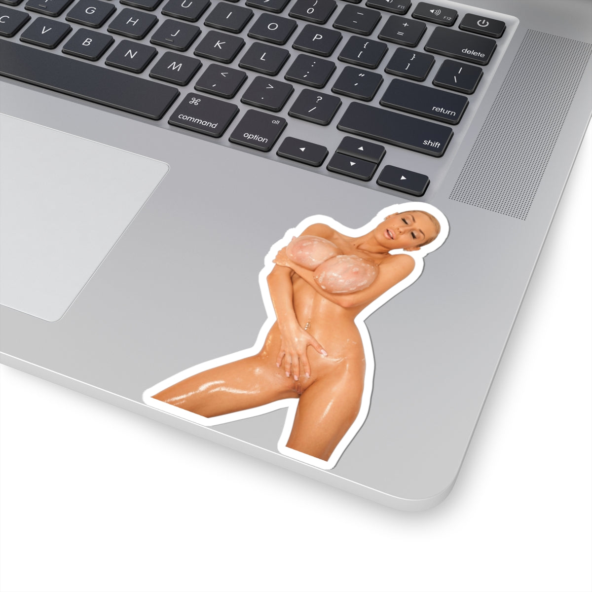 Sexy Nude Woman Bathroom Sticker Big Bust Girl Vinyl Decal