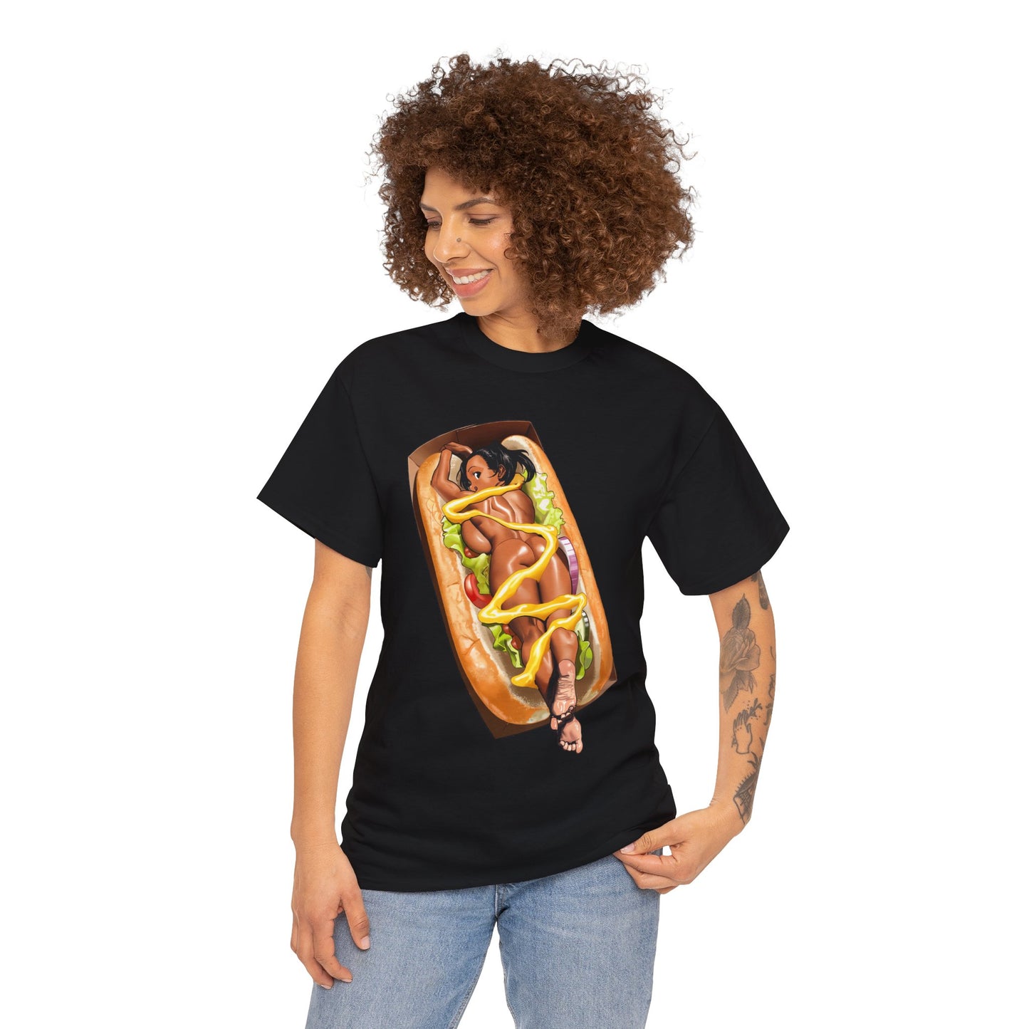 Hot Dog T-shirt Foodie t-shirts Funny food t-shirts Food lover t-shirts Vintage food t-shirts Retro food t-shirts Black Tshirt Sizes From M to 5XL