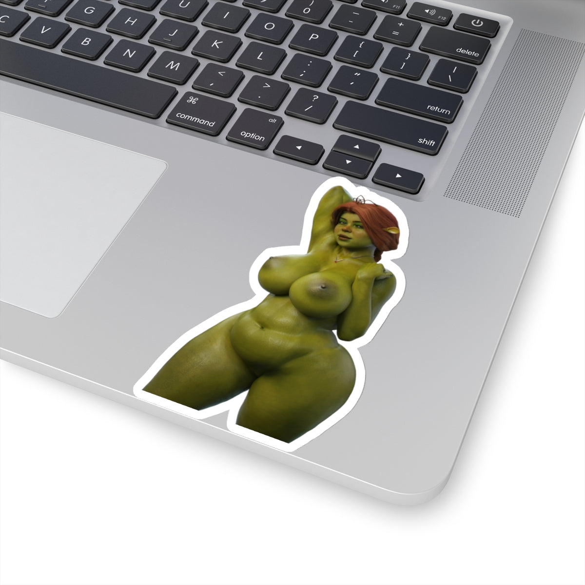 Ogre Sticker Green Girl Orge Princess Naked Animated Female Cute Sexy Cartoon Character A.I.Generated AI Art AI Generated Art E458