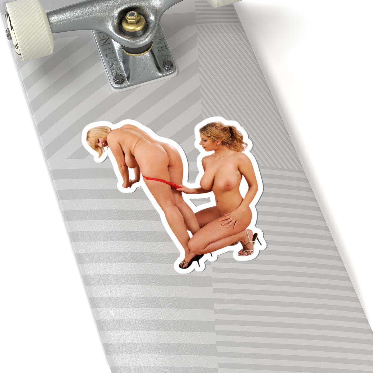 Busty Woman Sticker Set Two Curvy Girls Decals