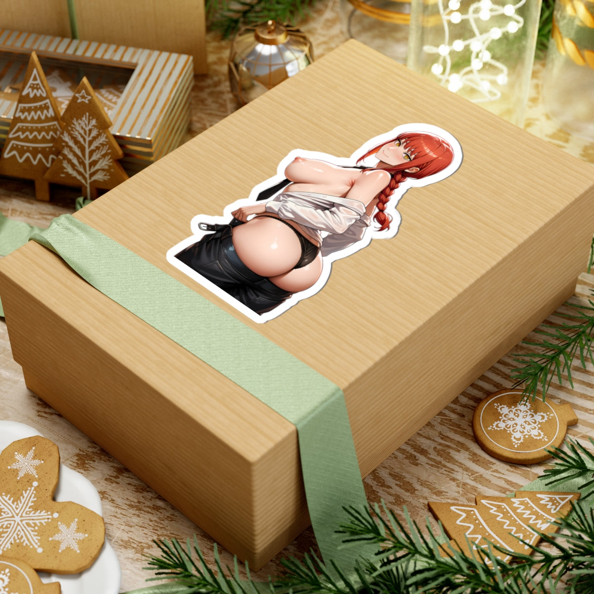 Makima Anime Demon Sticker Naked Girl Hentai Stickers